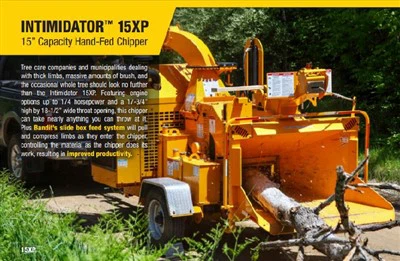 Pohyblivé ručné štiepkovače Bandit 15xp